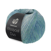 Lana Grossa Woolycell Duo 6006 Turkooisblauw/-groen/Lichtturkoois