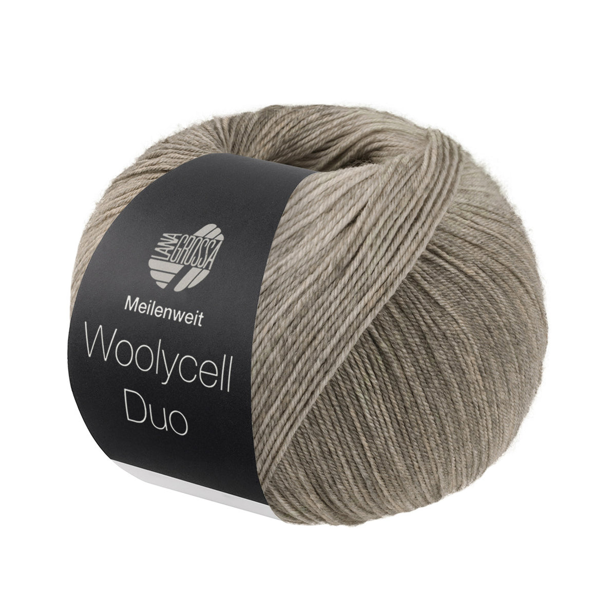 Lana Grossa Woolycell Duo 6010 Licht-/Parel-/Muisgrijs