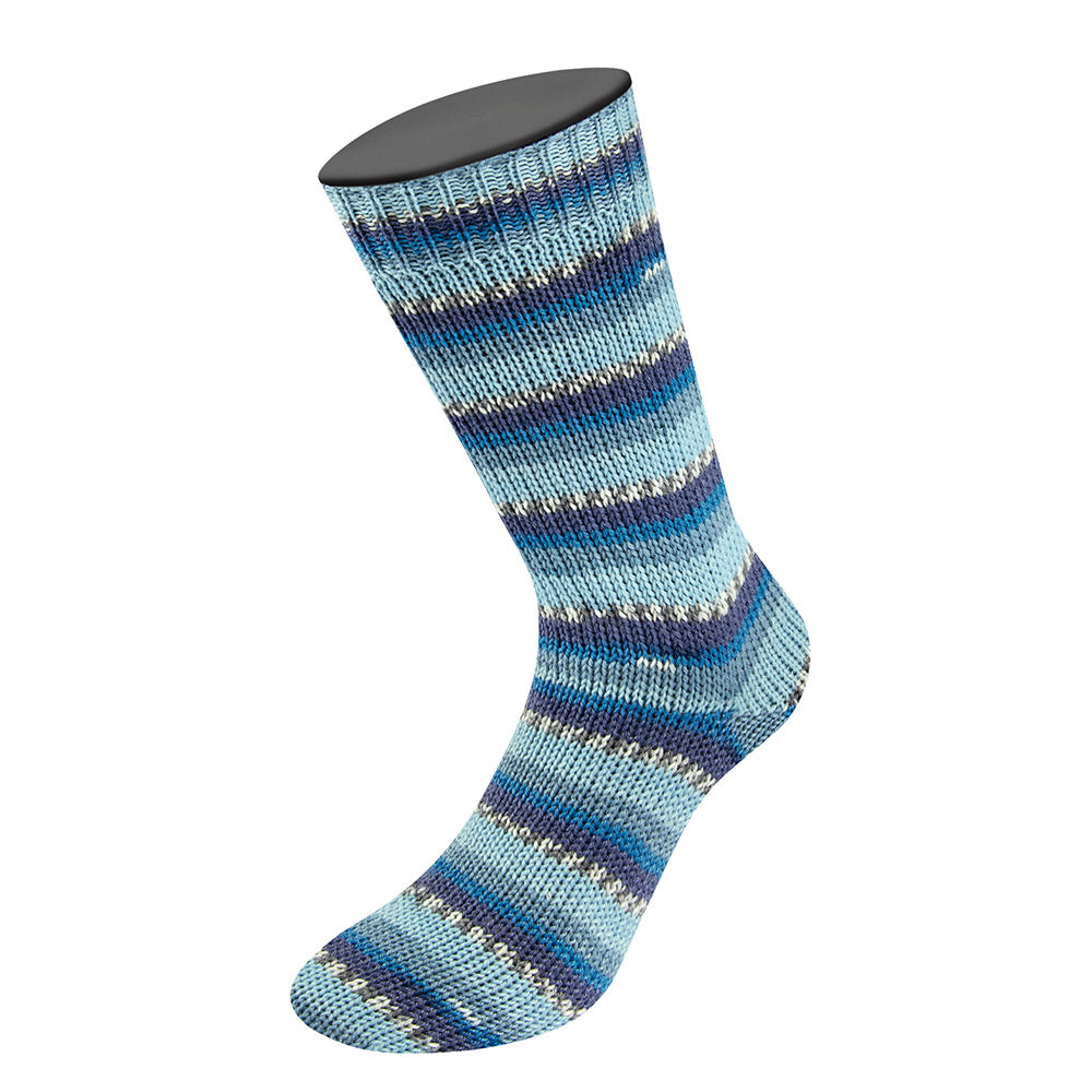 Meilenweit woolycellfreddolanagrossa — gemaakt met Lana Grossa Woolycell Freddo - Lana Grossa Woolycell Freddo 6041 Licht-/Pastel-/Grijsblauw/Blauw/Marine/Donker-/Zilvergrijs