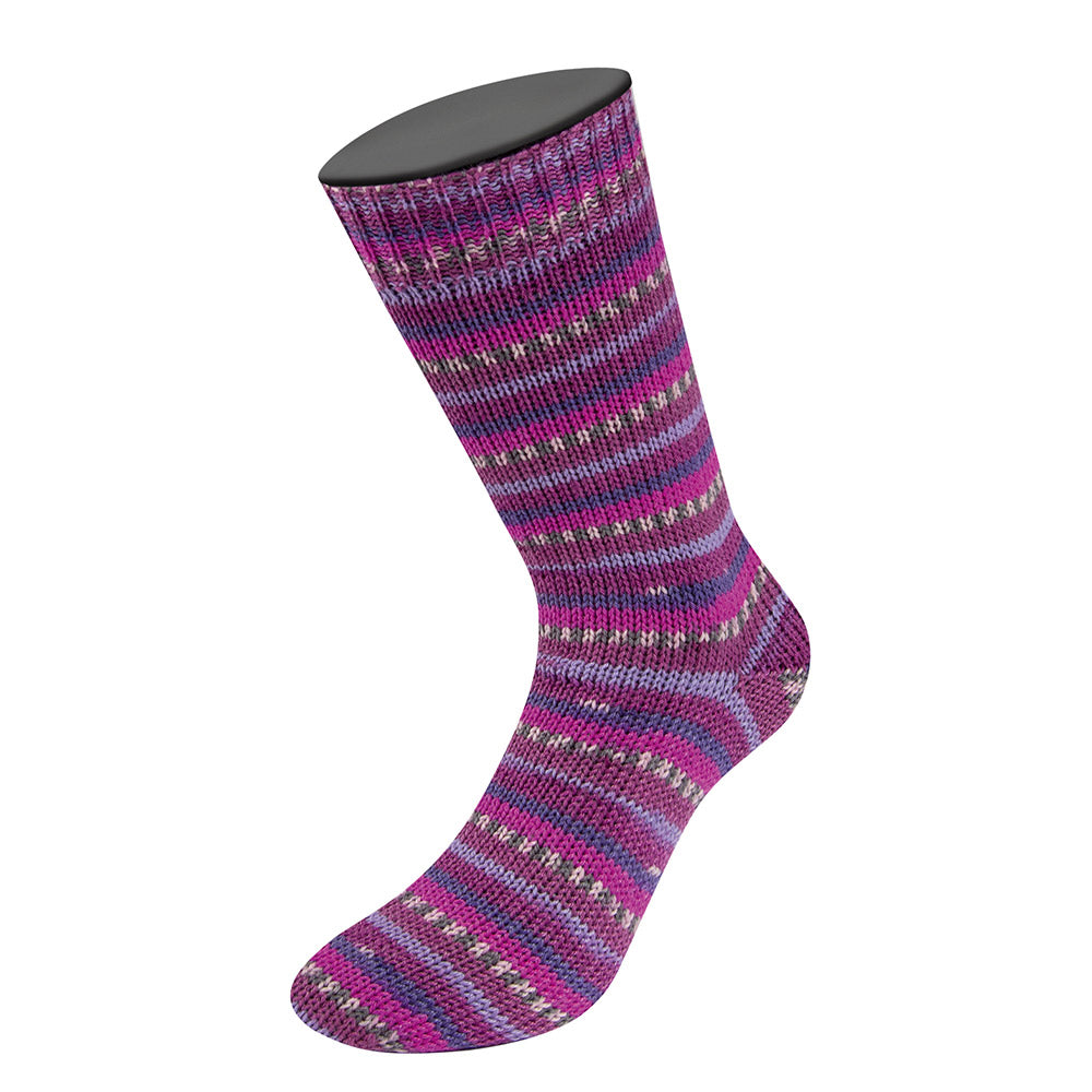 Meilenweit woolycellfreddolanagrossa — gemaakt met Lana Grossa Woolycell Freddo - Lana Grossa Woolycell Freddo 6047 Roodviolet/Lavendel/Donkerviolet/Fuchsia/Donkergrijs/Roze