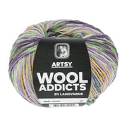 Lang Yarns Artsy 009 Paars/Groen/Oranje/Blauw