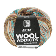 Lang Yarns Artsy 010 Bruin/Blauw/Oker/Lila