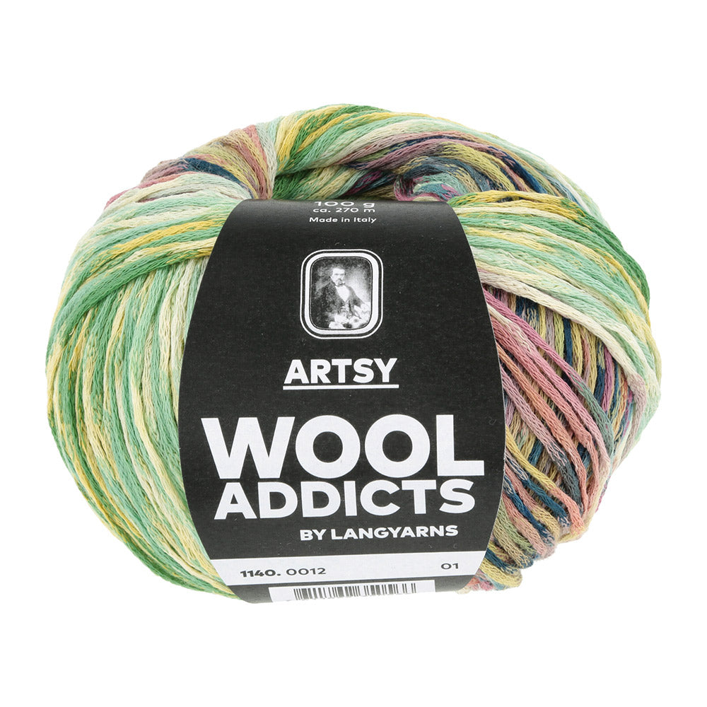 Lang Yarns Artsy 012 Groen/Geel/Roze/Petrol