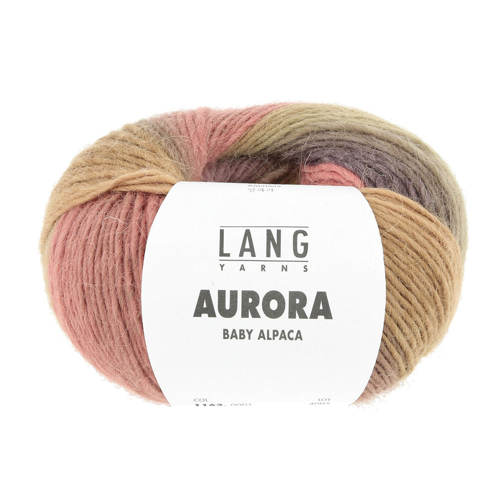Lang Yarns Aurora 0001 Koraal/Bruin/Paars/Olijf