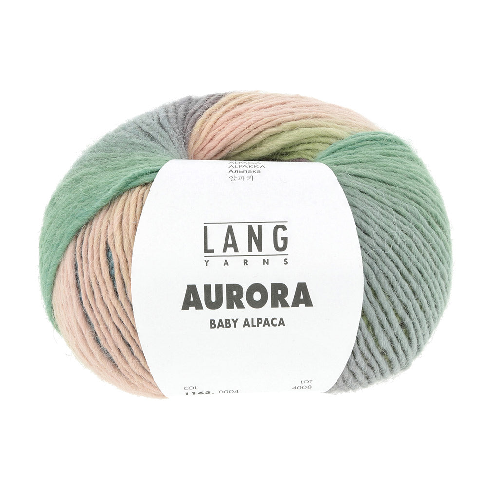 Lang Yarns Aurora 0004 Limoen/Groen/Paars/Turquoise
