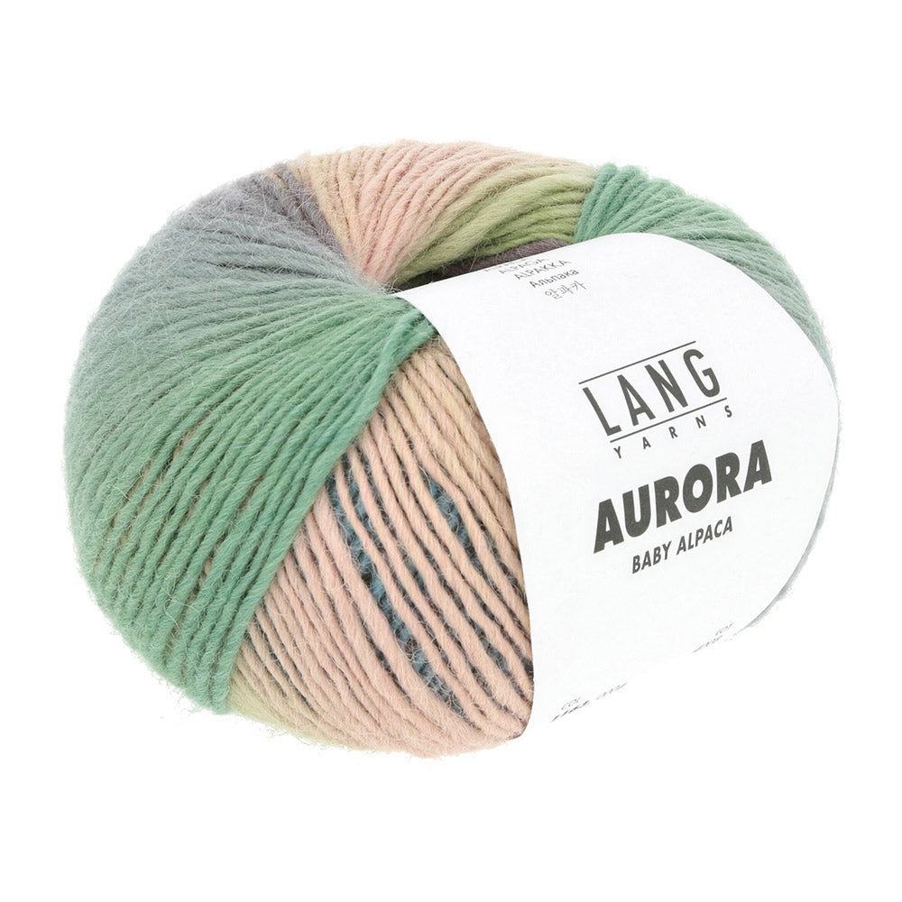 Langyarnsaurora print — gemaakt met Lang Yarns Aurora