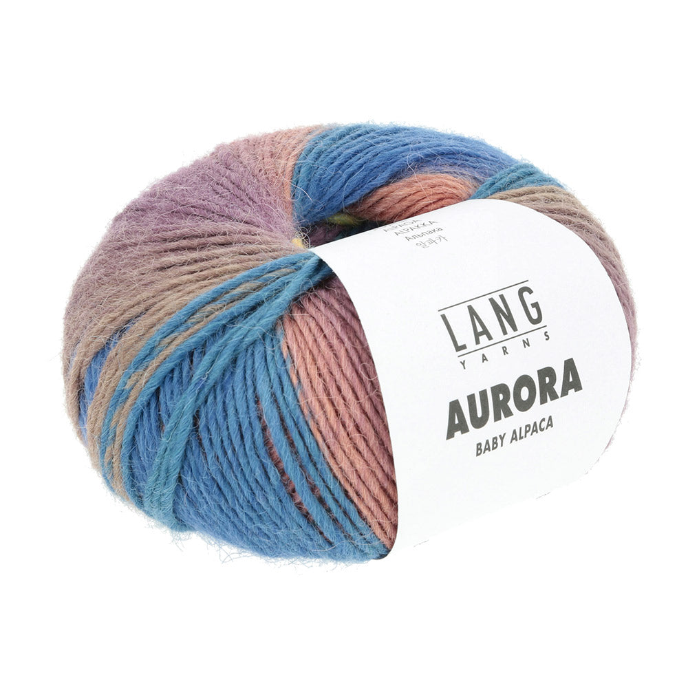 Langyarnsaurora print — gemaakt met Lang Yarns Aurora