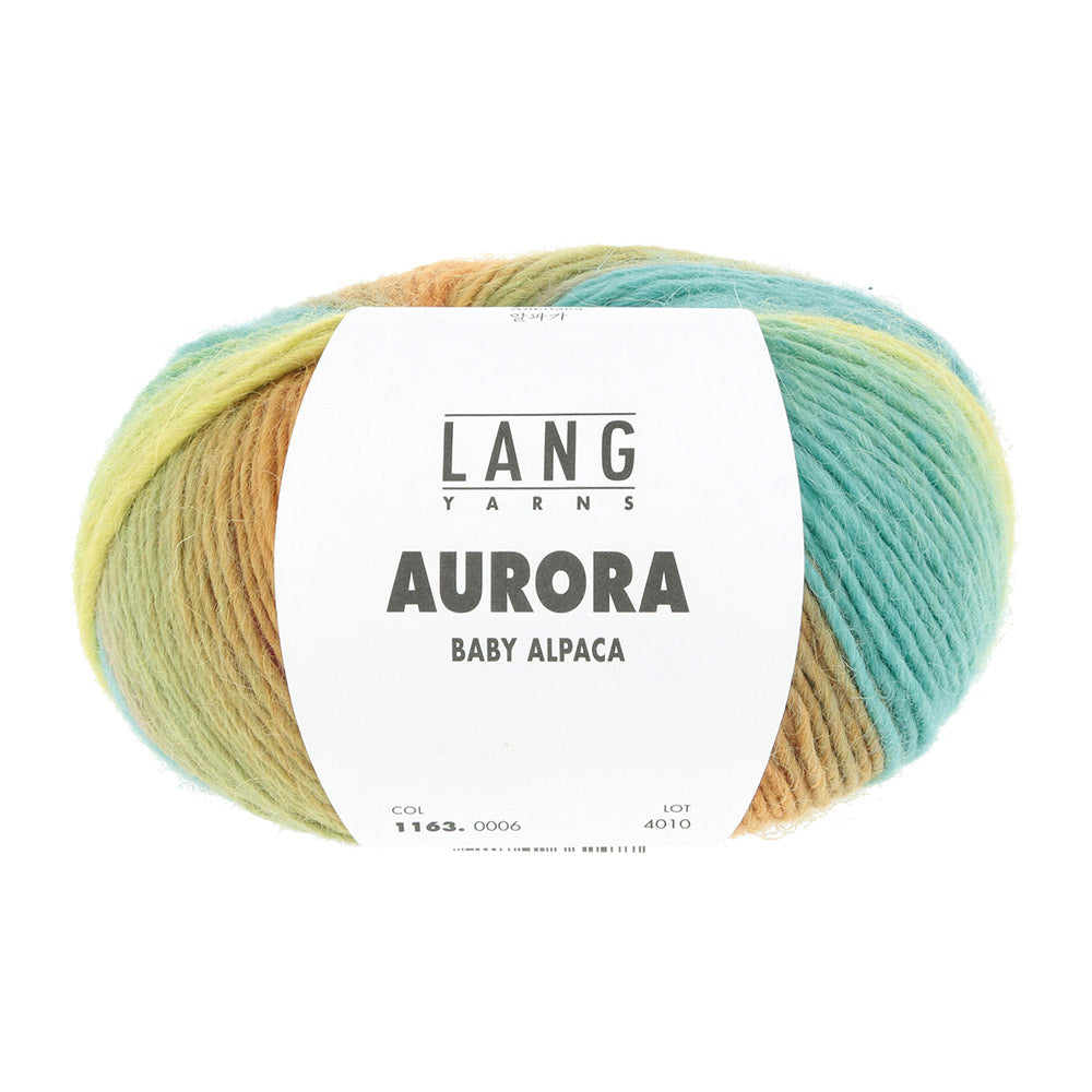 Lang Yarns Aurora 0006 Turkoois/Roze/Oranje/Geel