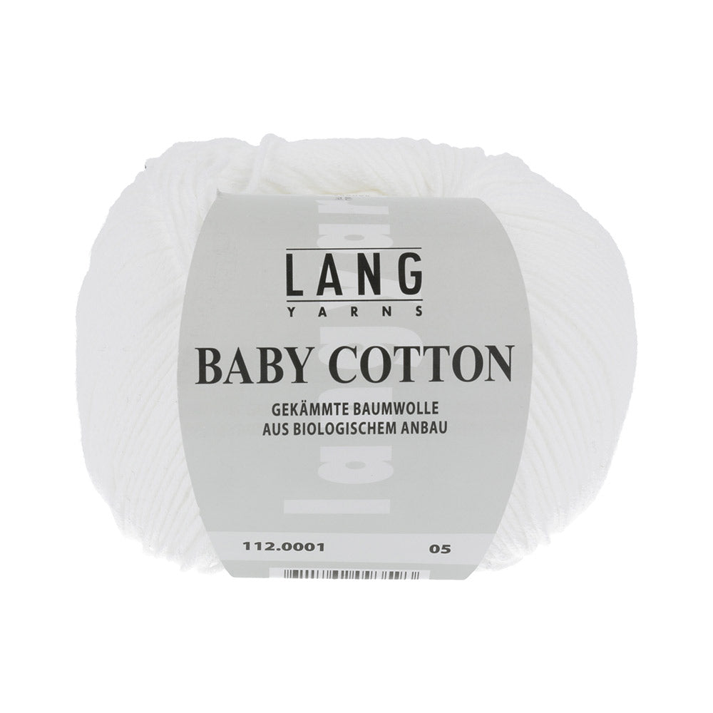 Lang Yarns Baby Cotton 0001 Wit