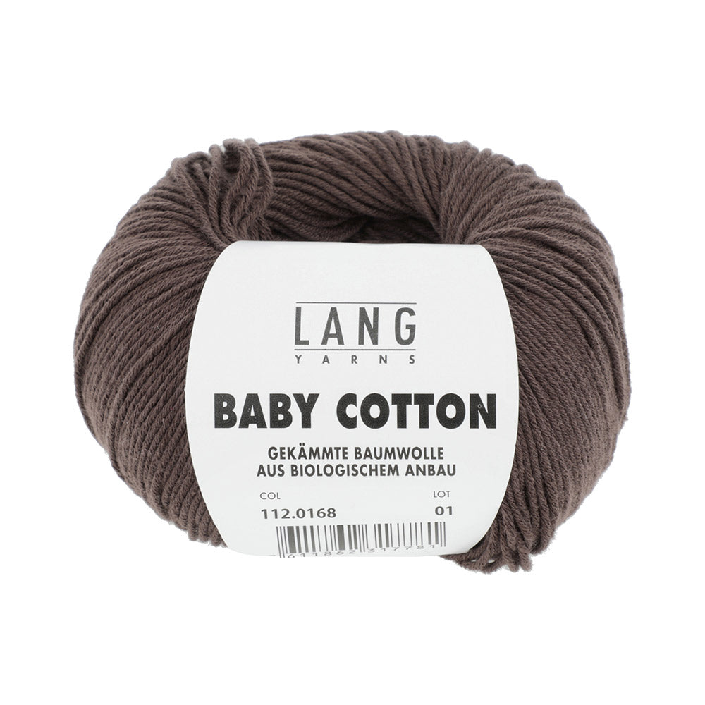 Lang Yarns Baby Cotton 0168 Donkerbruin