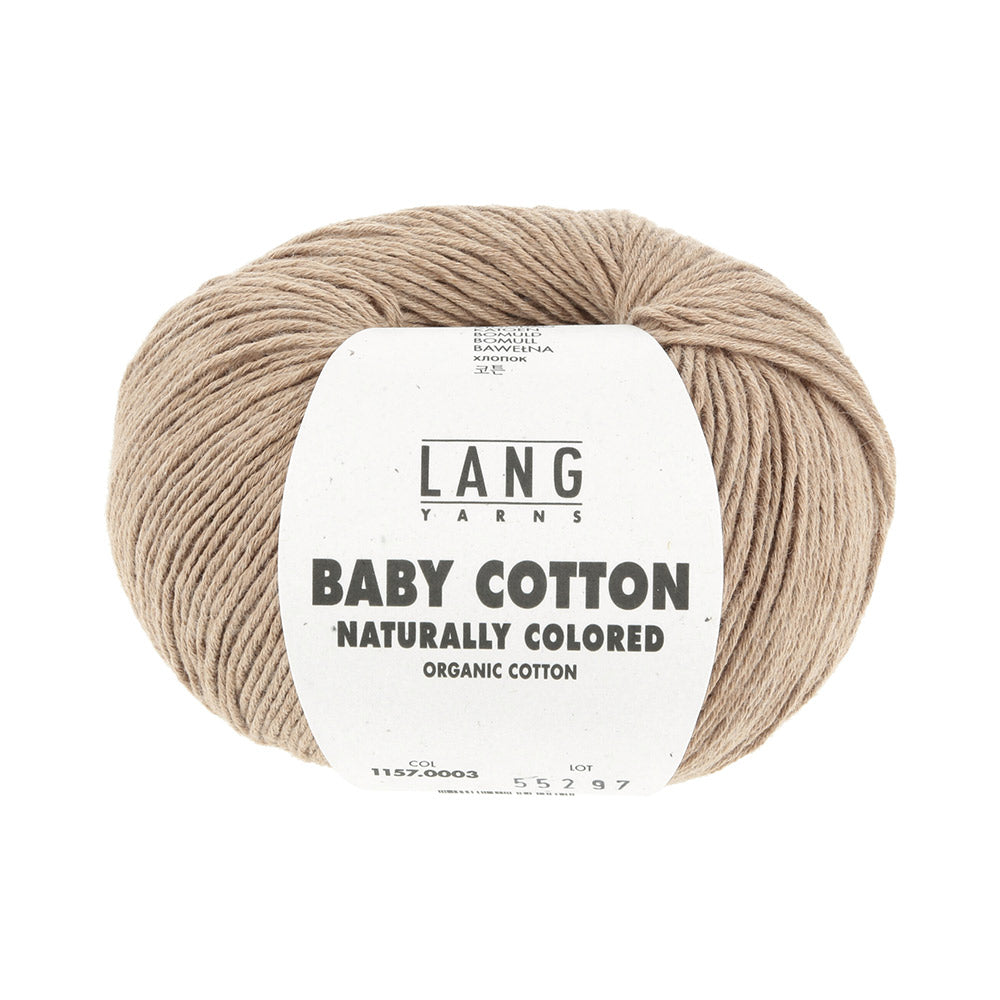 Lang Yarns Baby Cotton Naturally Colored 0003 Donkerbruin