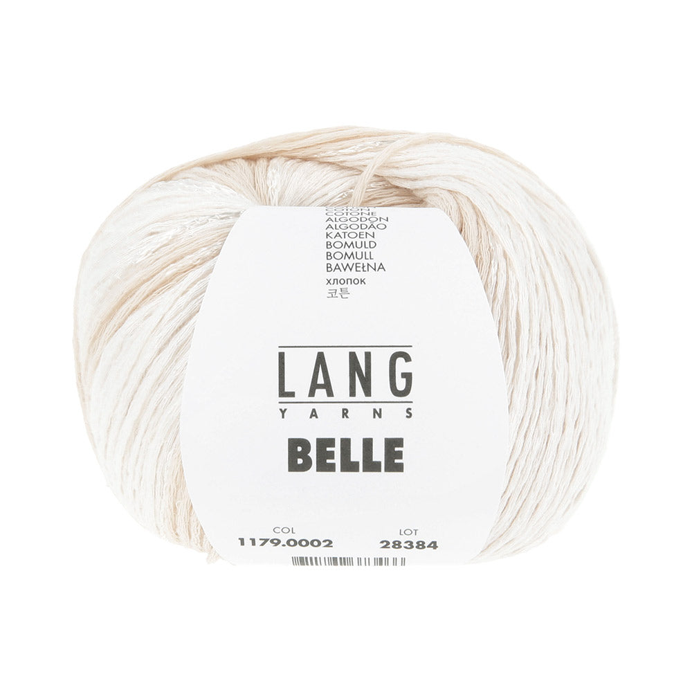 Lang Yarns Belle 0002 Ecru
