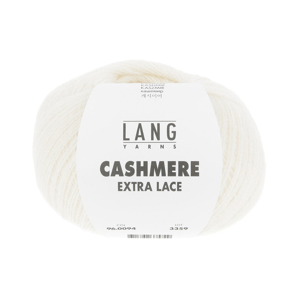 Lang Yarns Cashmere Extra Lace 0094 Gebroken Wit