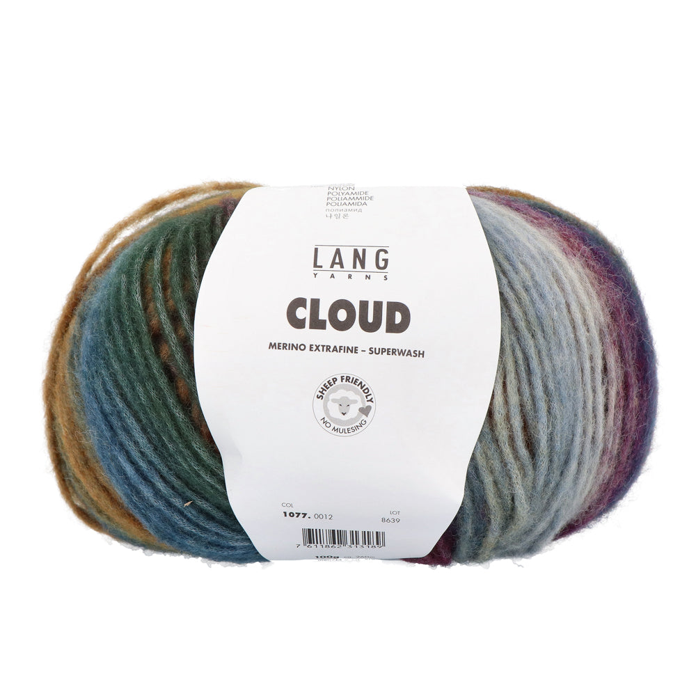 Lang Yarns Cloud 0012 Kastanje/Petroleum