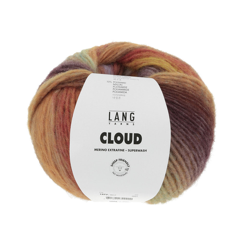 Lang Yarns Cloud 0017 Bruin/Rood/Mint