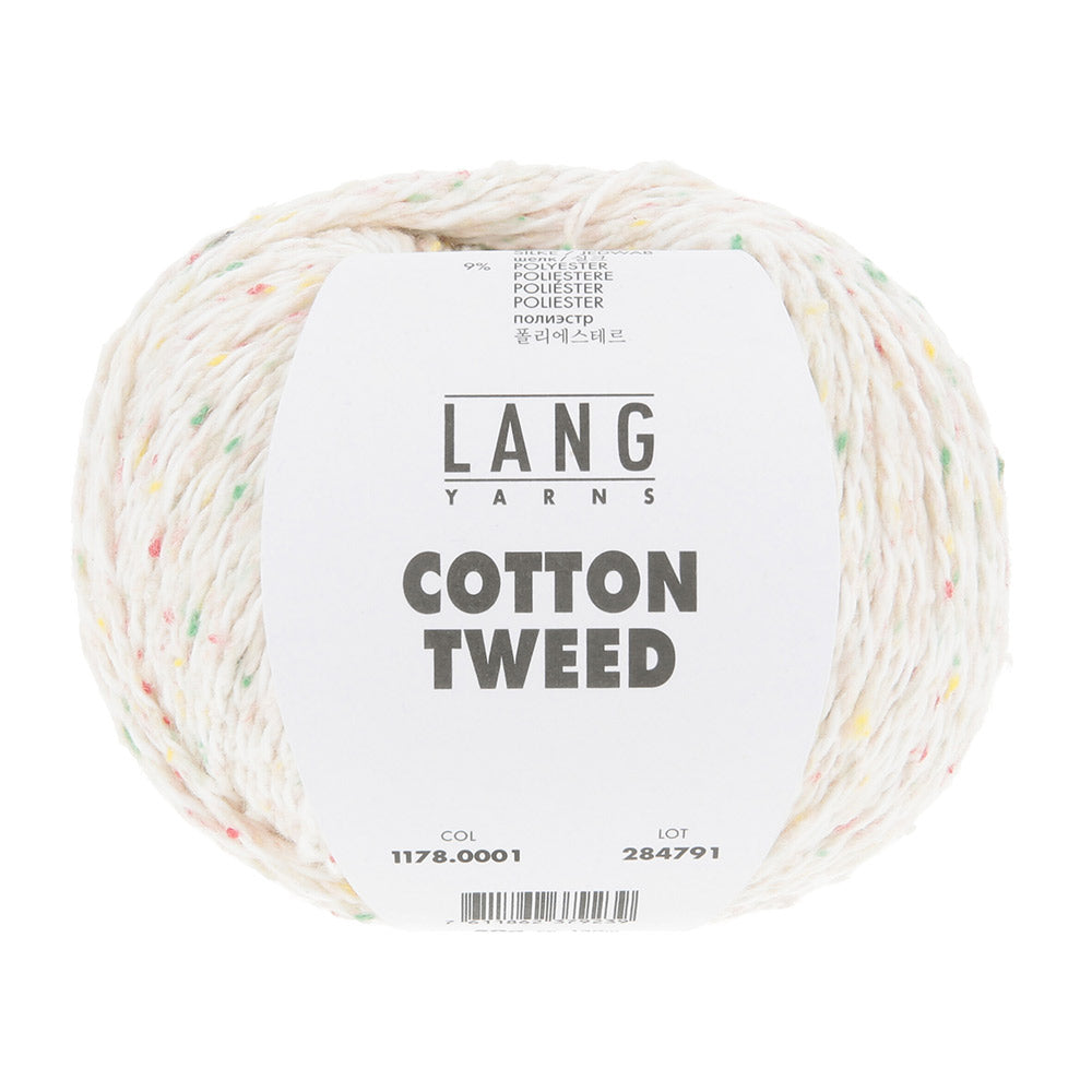 Lang Yarns Cotton Tweed 0001 Wit