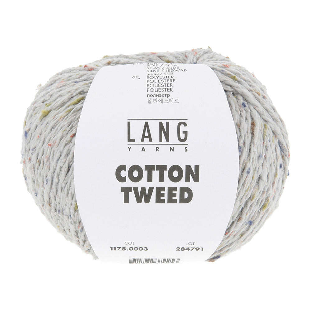 Lang Yarns Cotton Tweed 0003 Lichtgrijs