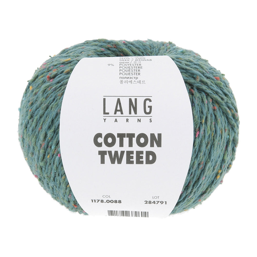 Lang Yarns Cotton Tweed 0088 Petrol