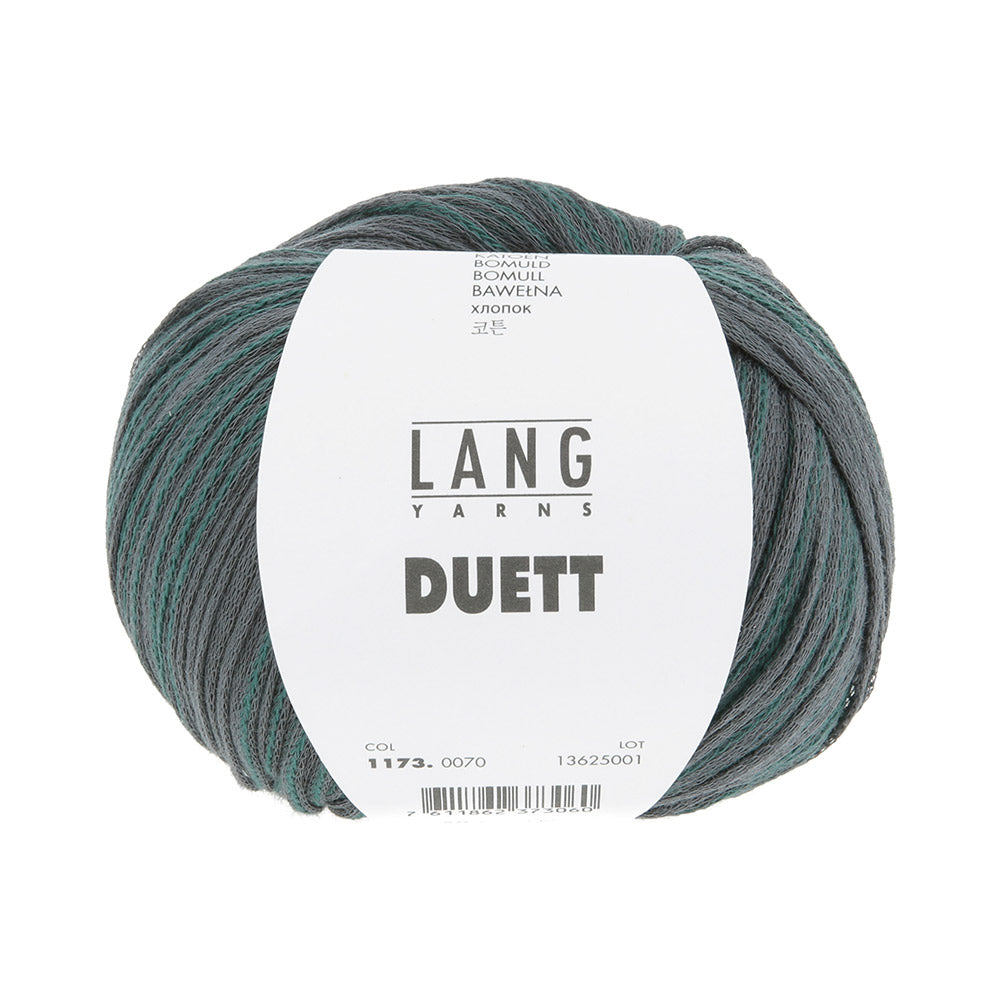 Lang Yarns Duett 0070 Antraciet/Petrol