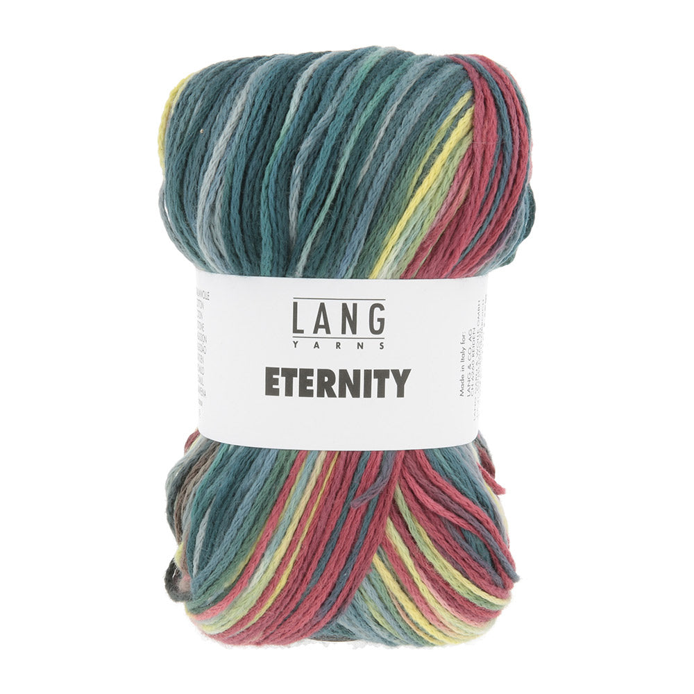 Lang Yarns Eternity 0001 Petrol/Bes/Lichtblauw/Lichtgroen