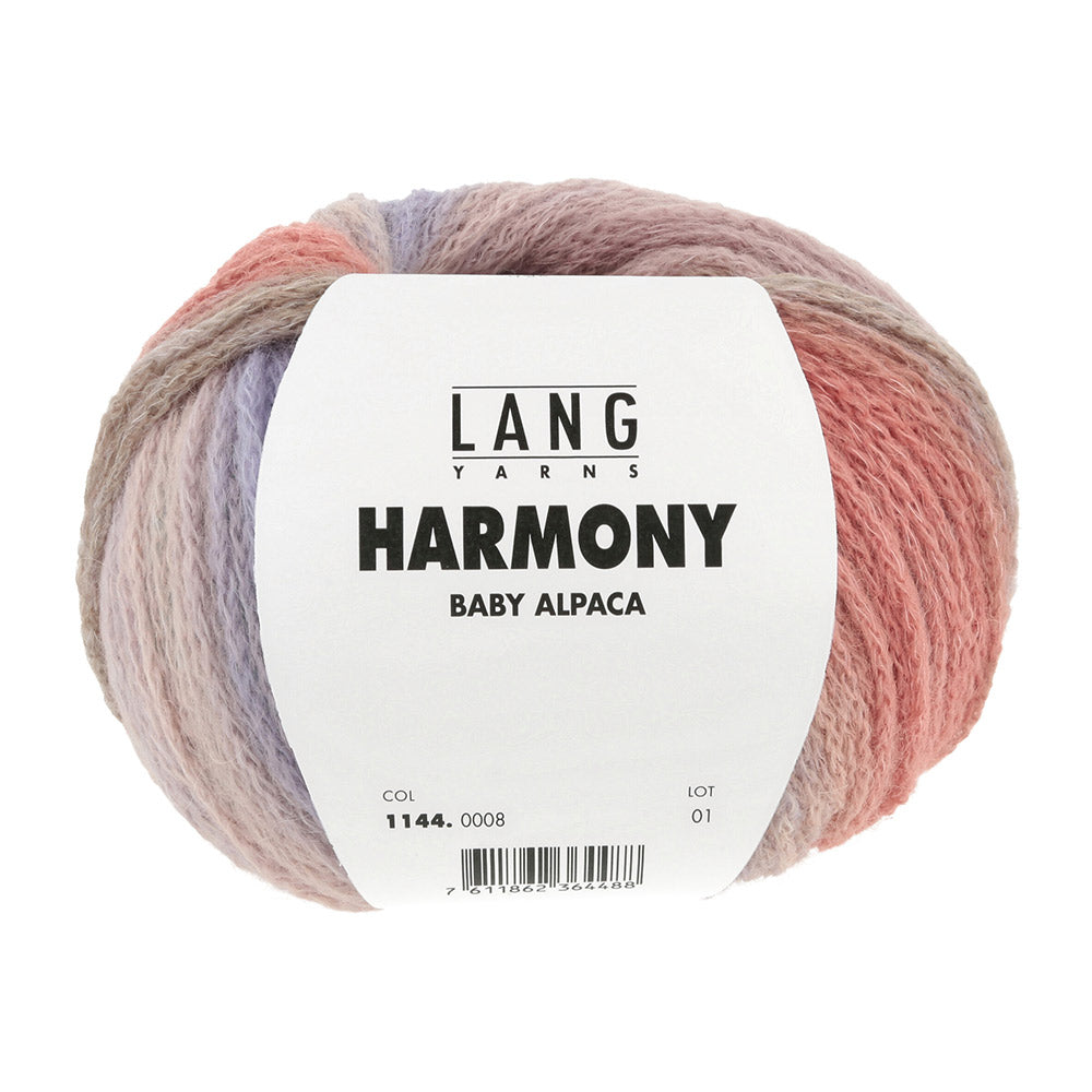Lang Yarns Harmony 008 Zalm/Bruin/Groen/Lila