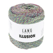 Lang Yarns Illusion 0003 Fuchsia/Groen/Blauw