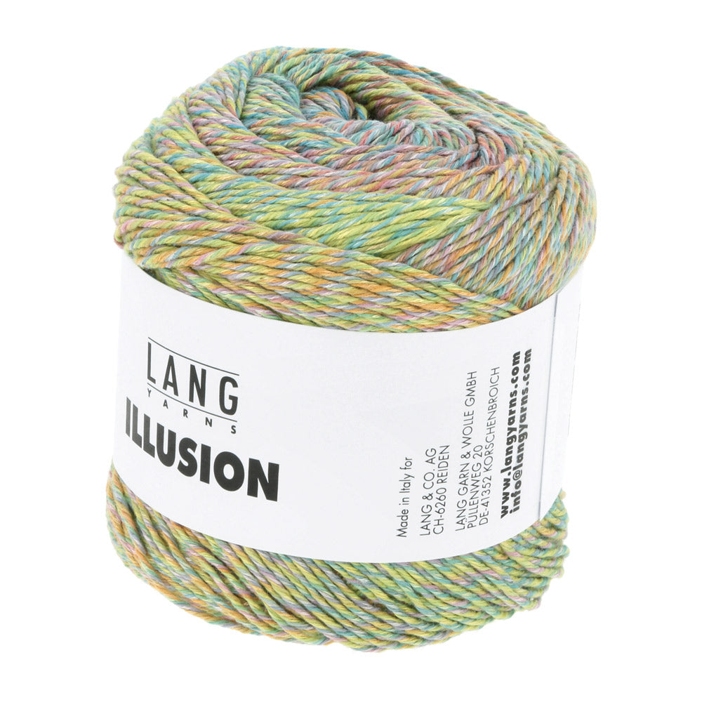 Langyarnsillusion print — gemaakt met Lang Yarns Illusion