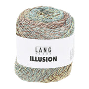 Lang Yarns Illusion 0005 Bruin/Lichtblauw/Lichtgeel