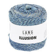 Lang Yarns Illusion 0006 Blauw/Grijs/Beige