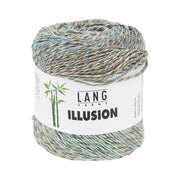 Lang Yarns Illusion 0009 Blauw/Bruin/Grijs/Zeeschuim