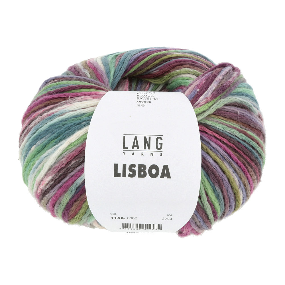 Lang Yarns Lisboa 0002 Pruim/Fuchsia/Petrol/Olijf