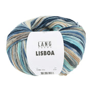 Lang Yarns Lisboa 0004 Blauw/Beige/Grijs
