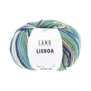 Lang Yarns Lisboa 0008 Groen/Marine/Olijf/Lavendel