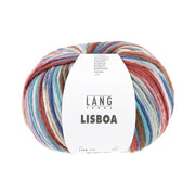 Lang Yarns Lisboa 0009 Marine/Roest/Bruin/Lavendel