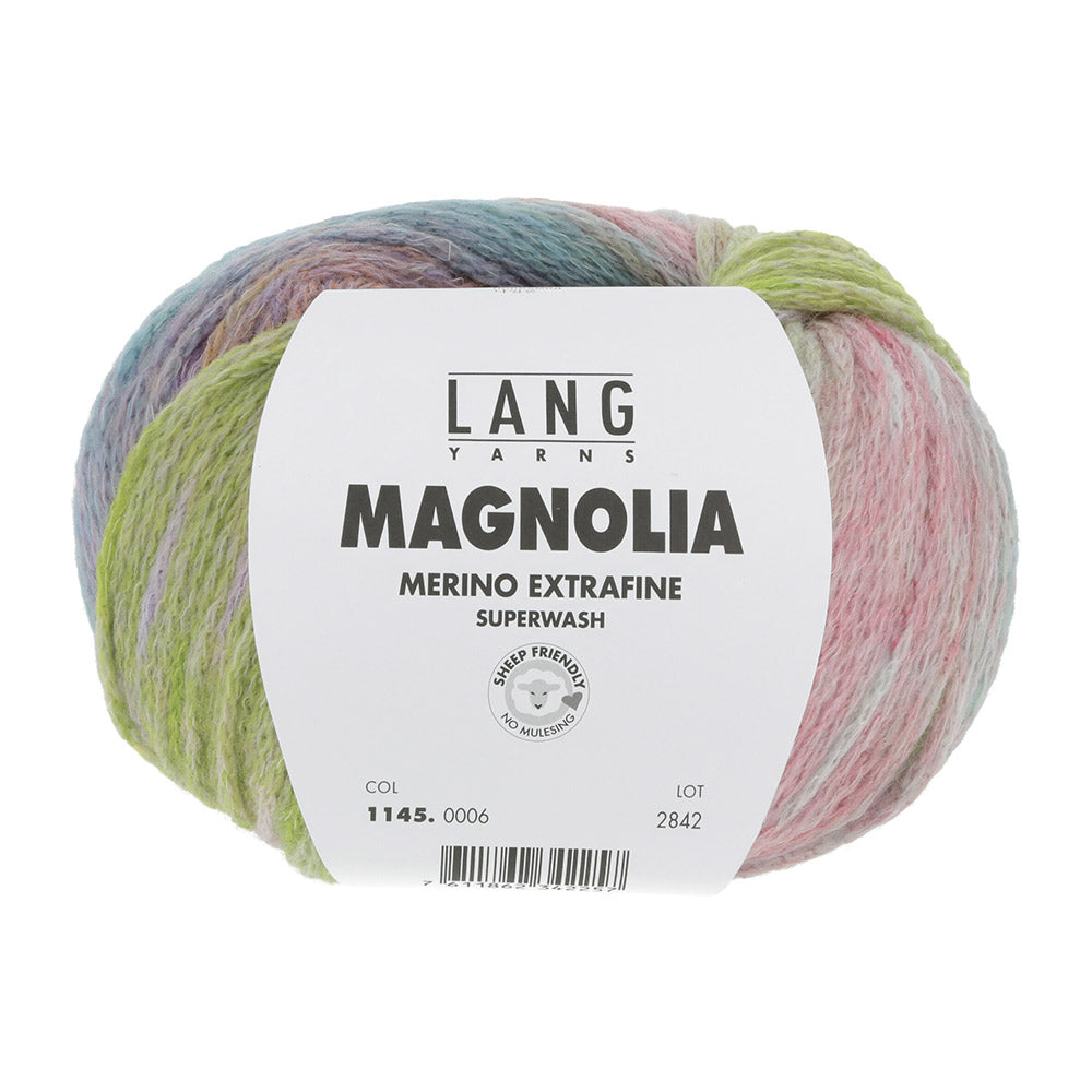 Lang Yarns Magnolia 006 Lichtgroen/Bleu/Oranje