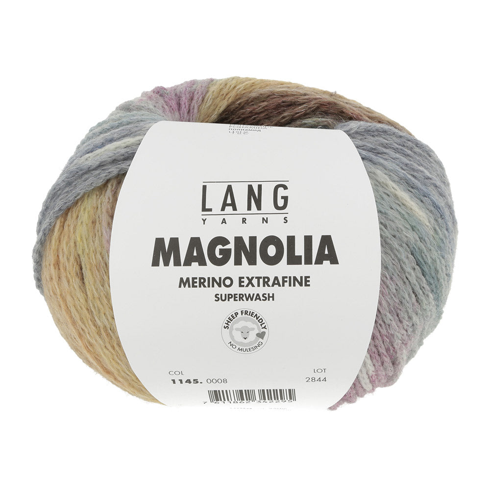 Lang Yarns Magnolia 008 Cognac/Jeans/Petrol