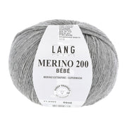 Lang Yarns Merino 200 Bebe 0303 Lichtgrijs Gemêleerd