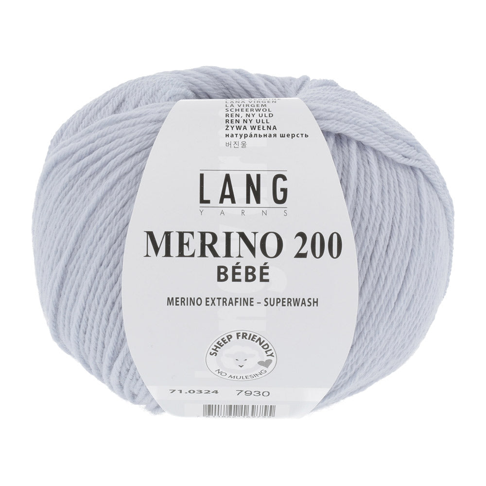 Lang Yarns Merino 200 Bebe 0324 Parelgrijs