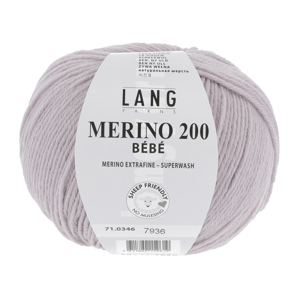 Lang Yarns Merino 200 Bebe 0346 Licht Lila