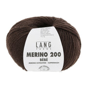 Lang Yarns Merino 200 Bebe 0368 Donker Bruin