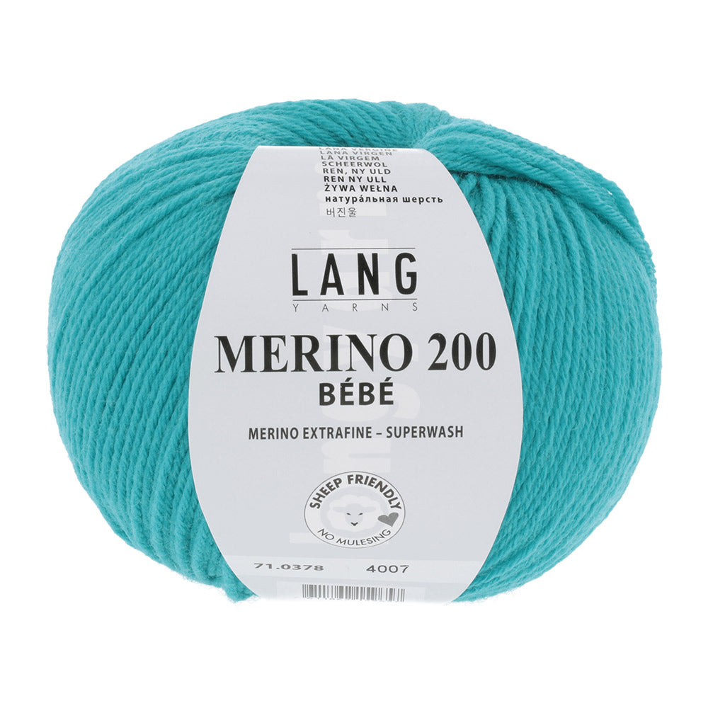 Lang Yarns Merino 200 Bebe 0378 Aqua