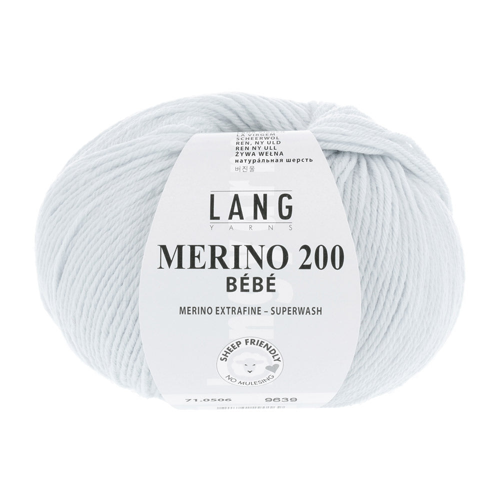 Lang Yarns Merino 200 Bebe 0506 Baby Blauw