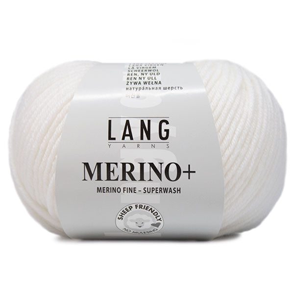 Lang Yarns Merino+ 0001 Wit