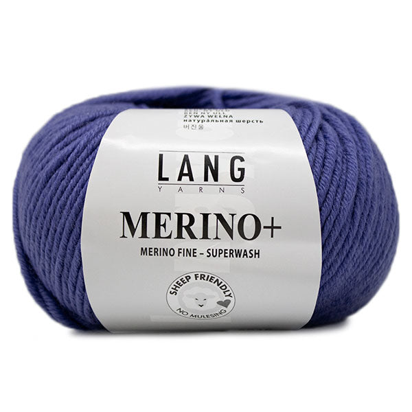 Lang Yarns Merino+ 0106 Blauw Medium