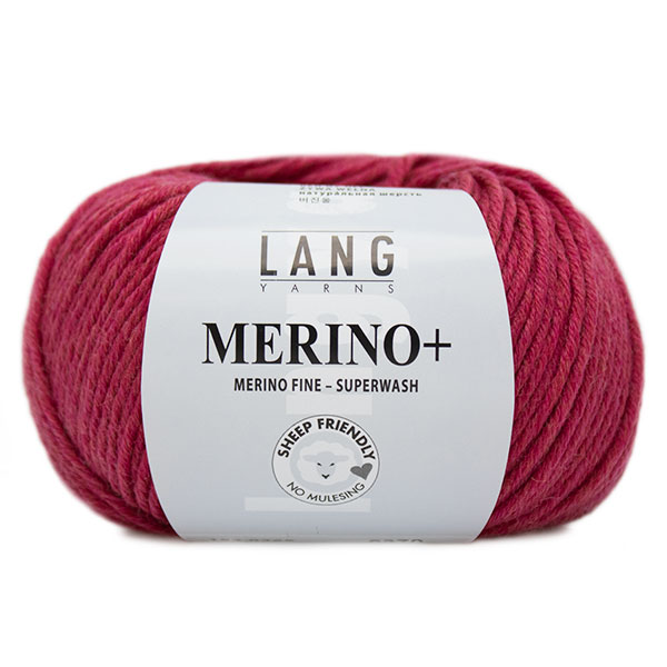 Lang Yarns Merino+ 0265 Framboos Gemêleerd