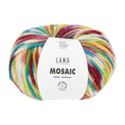 Lang Yarns Mosaic 0004 Rood/Turkoois/Geel/Groen