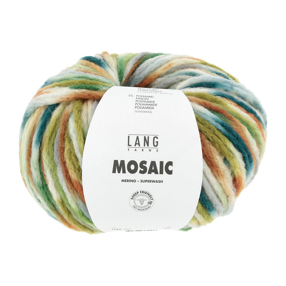 Lang Yarns Mosaic 0005 Groen/Bruin/Petrol/Grijs