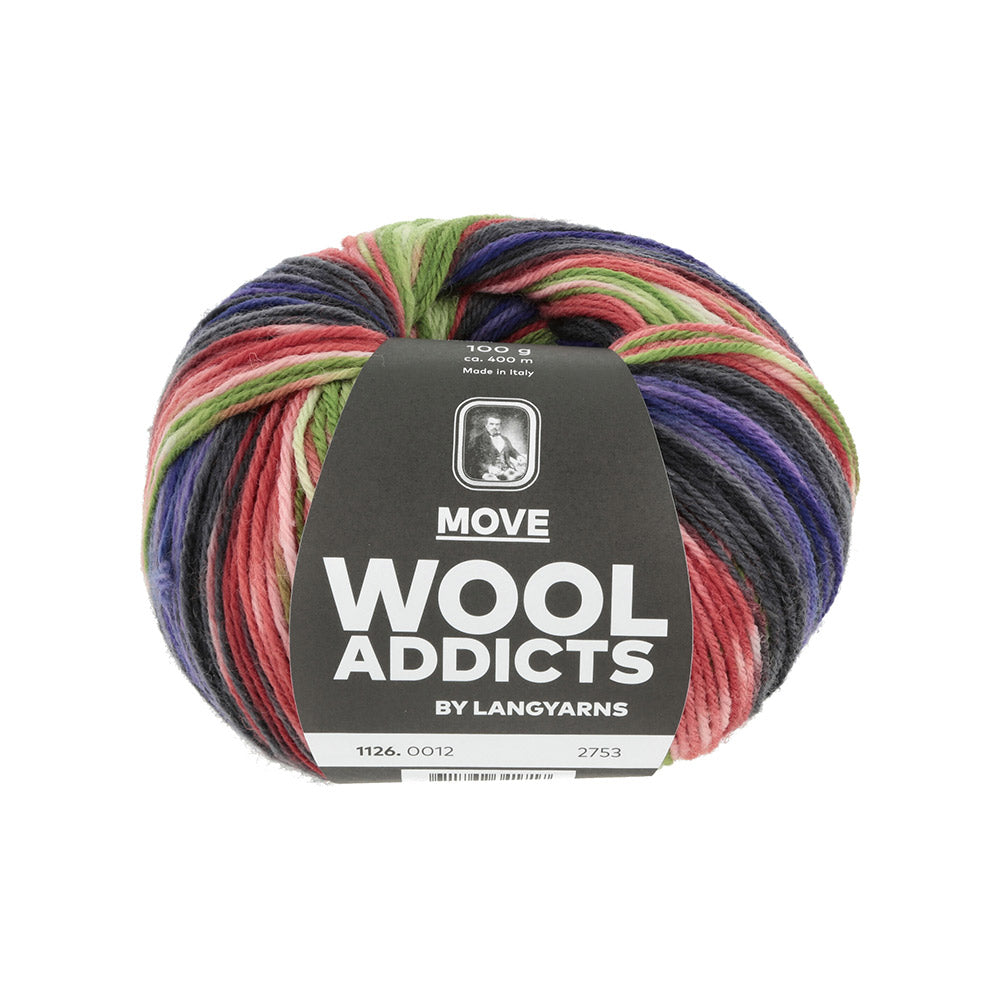 Lang Yarns Move 0012 Paars/Rood/Groen