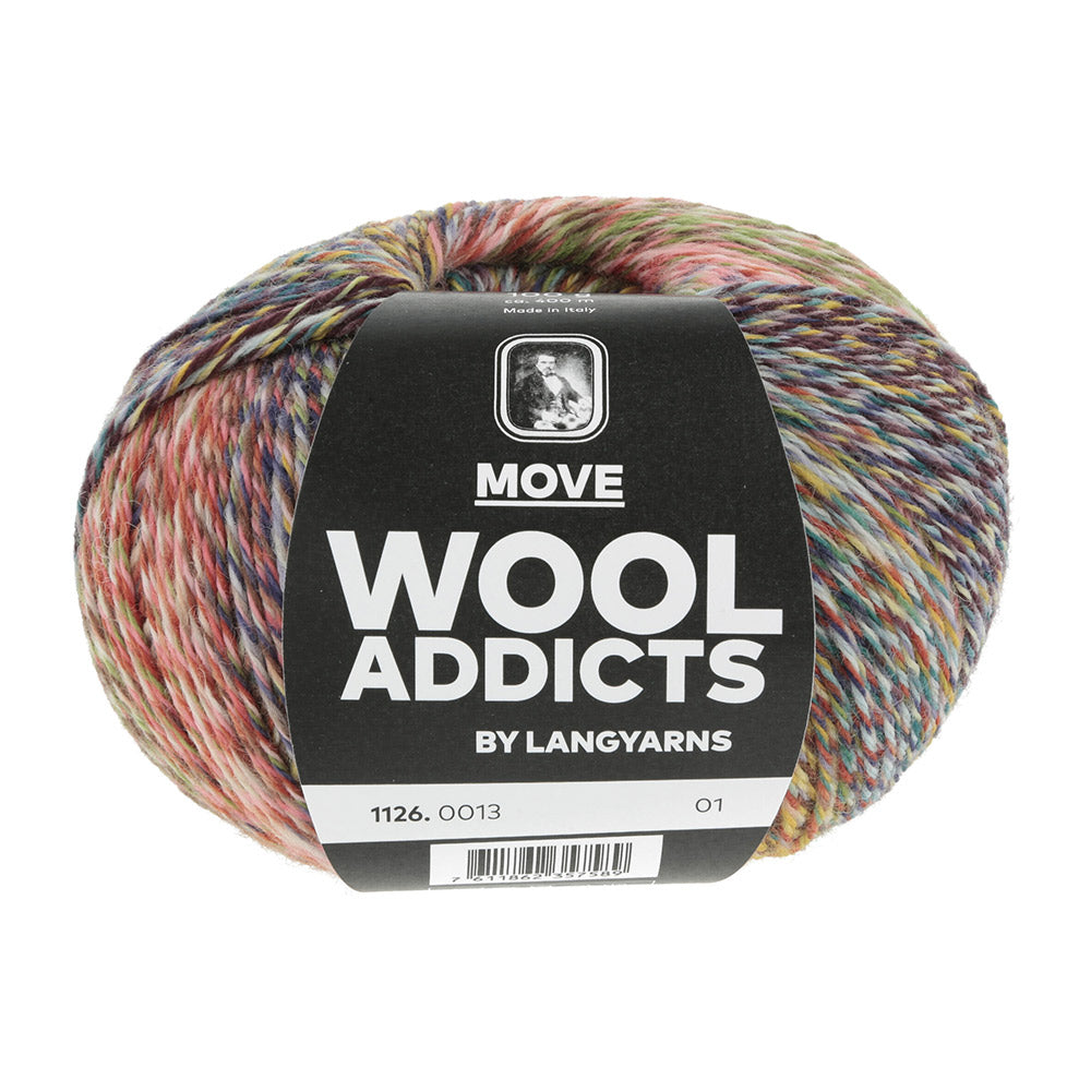 Lang Yarns Move 0013 Groen/Oranje/Paars/Bruin