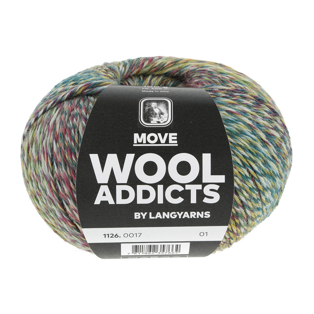 Lang Yarns Move 0017 Groen/Antraciet/Petrol/Paars